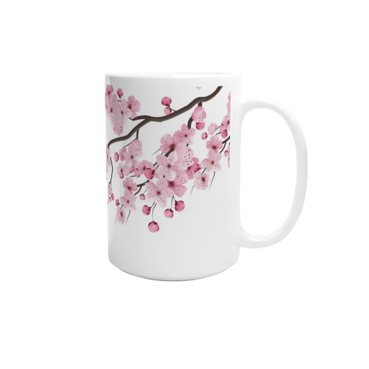 Blommig mugg