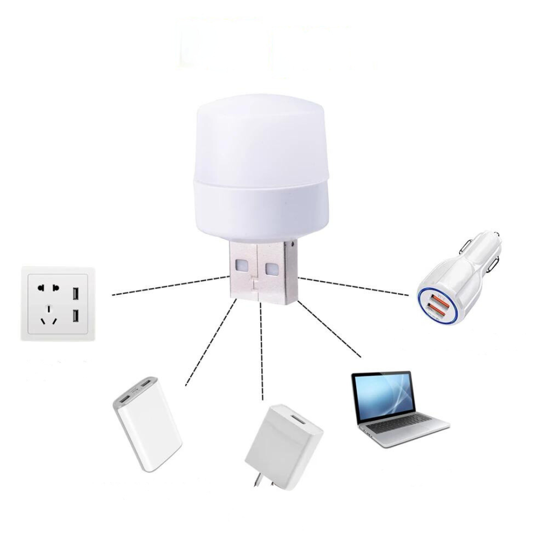 liten lampa med USB koppling 