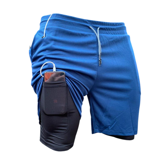 FlexFit Shorts shorts med gömd telefonficka