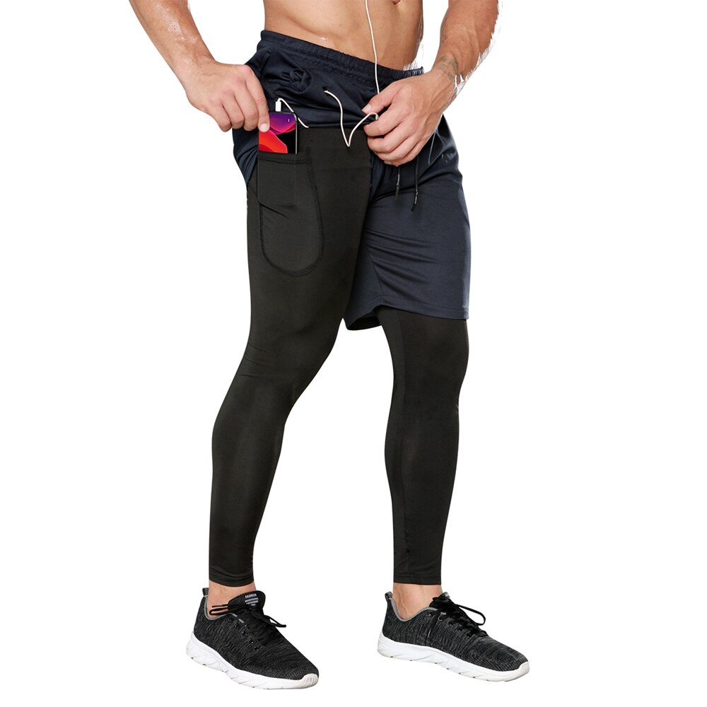 Träningstights med shorts 